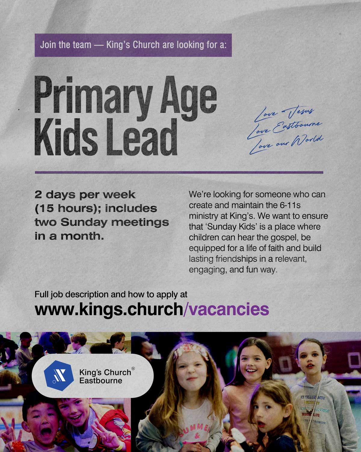 Primary Age Kids Lead