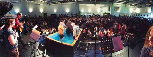 A baptism at our Hampden Park venue